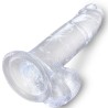 KING COCK CLEAR - PENE REALISTICO CON TESTICULOS 15.2 CM TRANSPARENTE