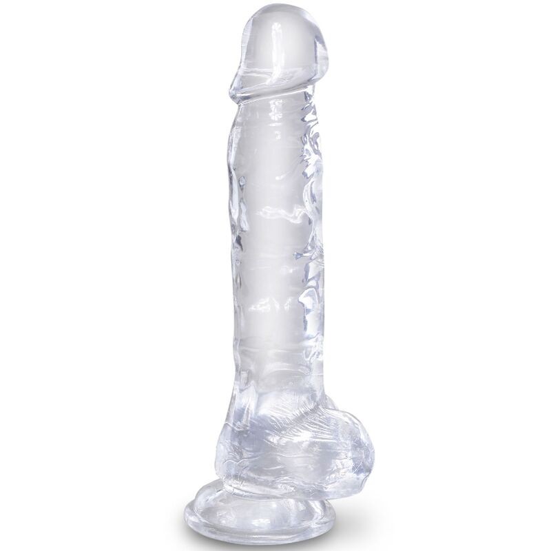 KING COCK CLEAR - PENE REALISTICO CON TESTICULOS 16.5 CM TRANSPARENTE