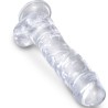 KING COCK CLEAR - PENE REALISTICO CON TESTICULOS 16.5 CM TRANSPARENTE