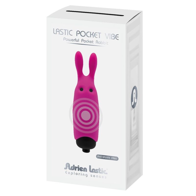 ADRIEN LASTIC - LASTIC POCKET VIBRADOR DE BOLSILLO CONEJO ROSA