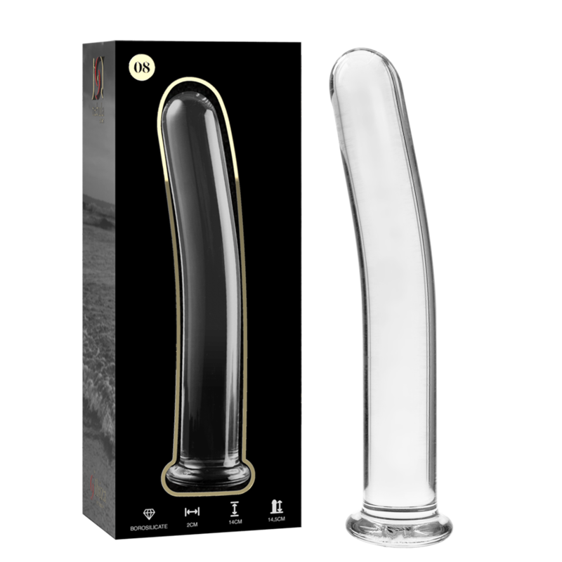 NEBULA SERIES BY IBIZA - MODELO 8 DILDO CRISTAL BOROSILICATO 14.5 X 2 CM TRANSPARENTE