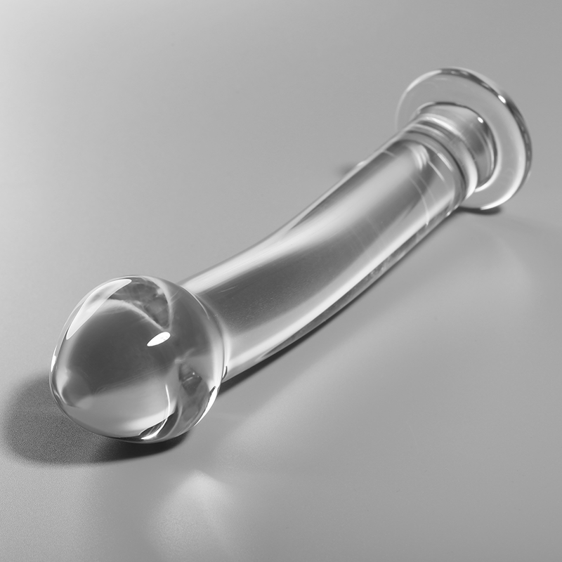 NEBULA SERIES BY IBIZA - MODELO 11 DILDO CRISTAL BOROSILICATO 16 X 3 CM TRANSPARENTE