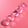 NEBULA SERIES BY IBIZA - MODELO 10 DILDO CRISTAL BOROSILICATO 16.5 X 3.5 CM ROSA