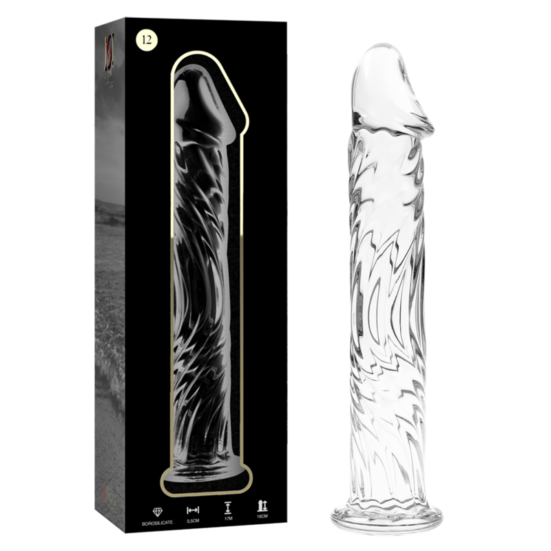 NEBULA SERIES BY IBIZA - MODELO 12 DILDO CRISTAL BOROSILICATO 17 X 3.5 CM TRANSPARENTE