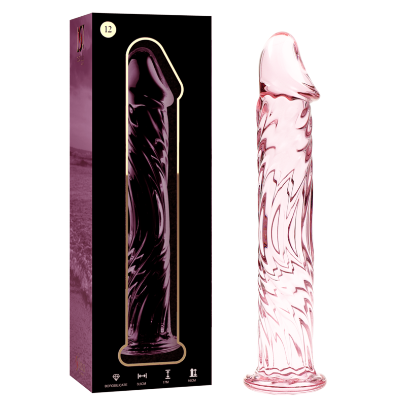 NEBULA SERIES BY IBIZA - MODELO 12 DILDO CRISTAL BOROSILICATO 17 X 3.5 CM ROSA