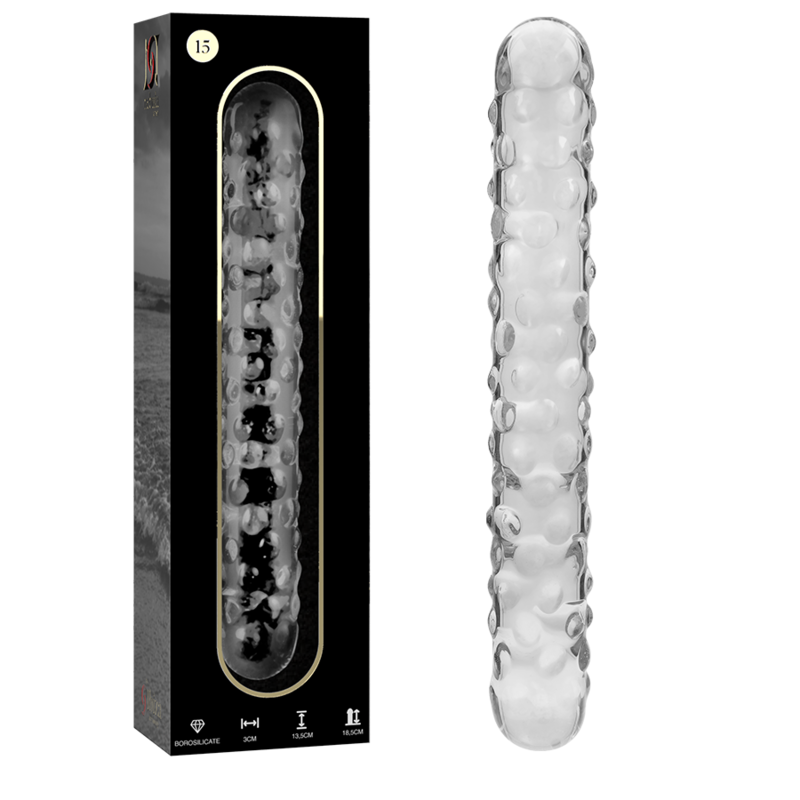 NEBULA SERIES BY IBIZA - MODELO 15 DILDO CRISTAL BOROSILICATO 18.5 X 3 CM TRANSPARENTE