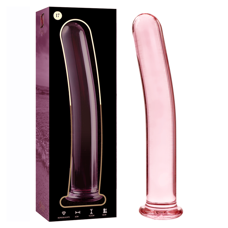 NEBULA SERIES BY IBIZA - MODELO 17 DILDO CRISTAL BOROSILICATO 18.5 X 3 CM ROSA