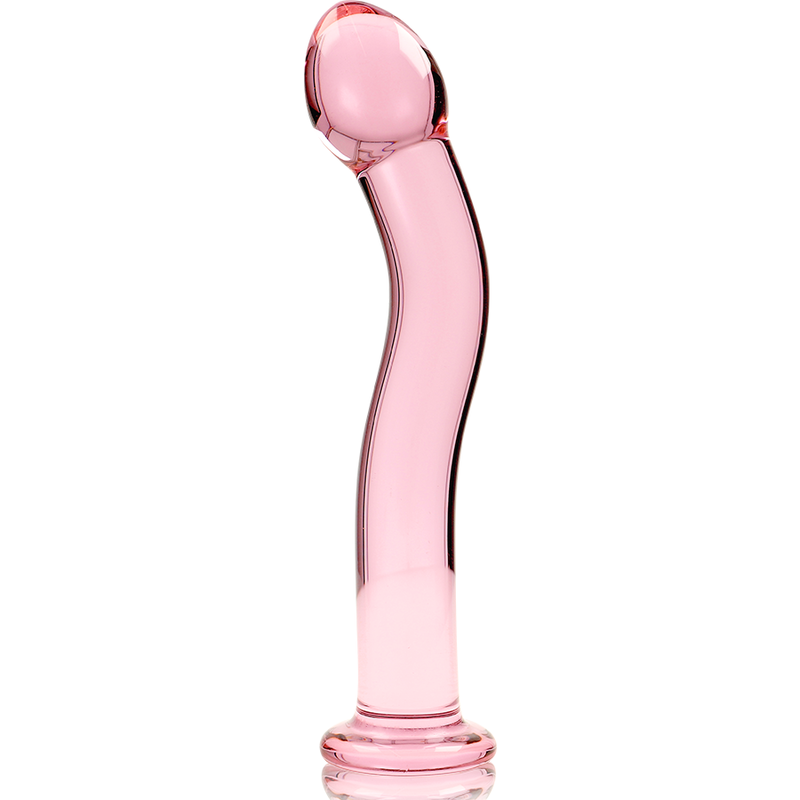 NEBULA SERIES BY IBIZA - MODELO 18 DILDO CRISTAL BOROSILICATO 18.5 X 3.5 CM ROSA