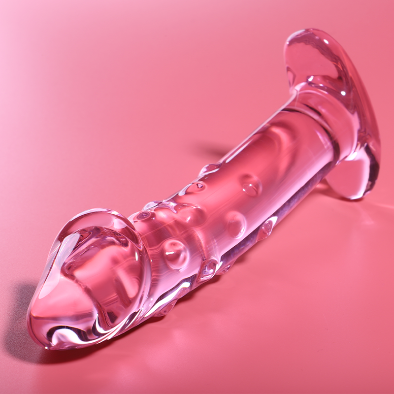 NEBULA SERIES BY IBIZA - MODELO 19 DILDO CRISTAL BOROSILICATO 18.5 X 4 CM ROSA