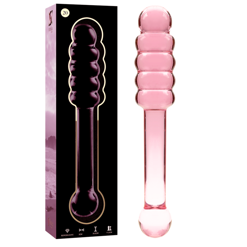 NEBULA SERIES BY IBIZA - MODELO 20 DILDO CRISTAL BOROSILICATO 20.5 X 3 CM ROSA