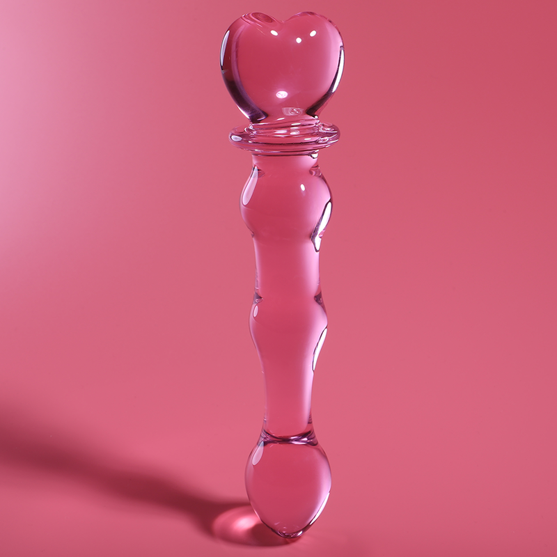 NEBULA SERIES BY IBIZA - MODELO 21 DILDO CRISTAL BOROSILICATO 20.5 X 3.5 CM ROSA