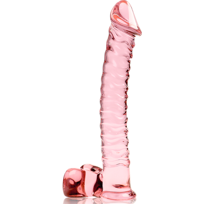 NEBULA SERIES BY IBIZA - MODELO 23 DILDO CRISTAL BOROSILICATO 21.5 X 4 CM ROSA