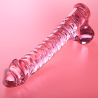 NEBULA SERIES BY IBIZA - MODELO 23 DILDO CRISTAL BOROSILICATO 21.5 X 4 CM ROSA