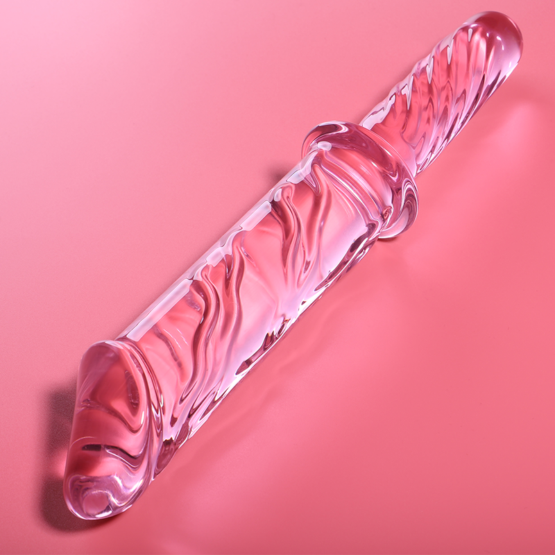 NEBULA SERIES BY IBIZA - MODELO 24 DILDO CRISTAL BOROSILICATO 28.5 X 5 CM ROSA