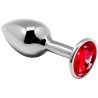 ALIVE - ANAL PLEASURE MINI PLUG METAL NEGRO TALLA S