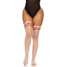 LEG AVENUE LIGUERO ALTO DE CUERO VEGANO TALLA ÚNICA - ROSA