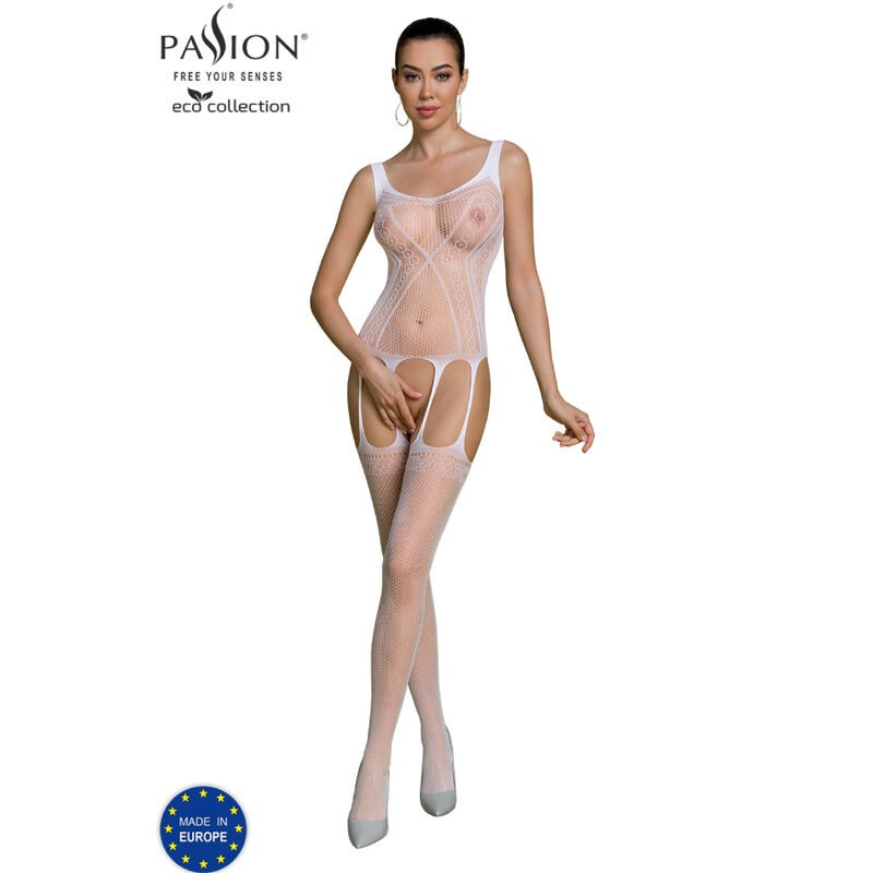 PASSION - ECO COLLECTION BODYSTOCKING ECO BS007 BLANCO