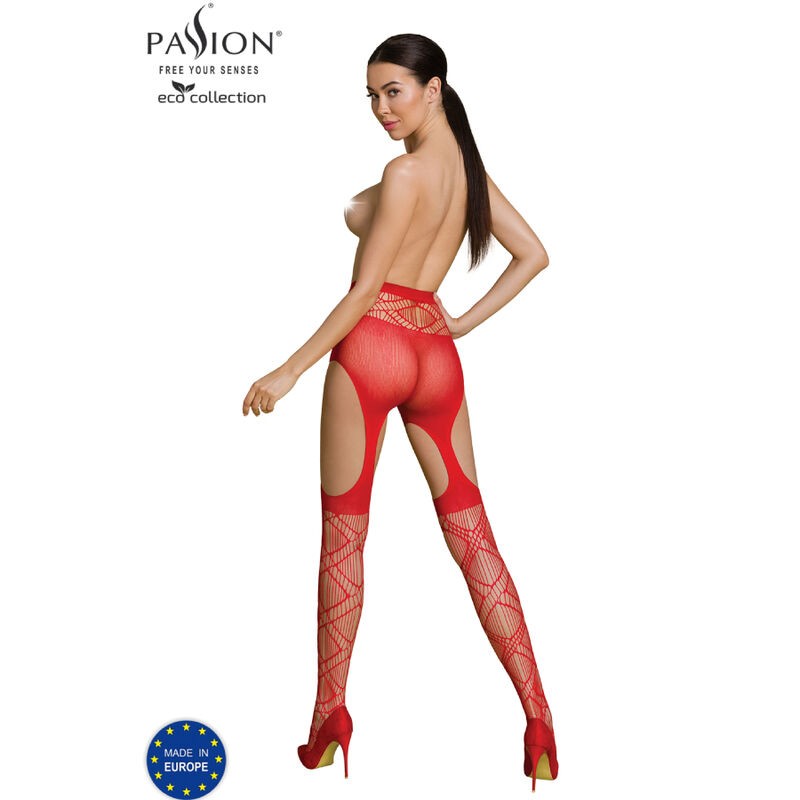 PASSION - ECO COLLECTION BODYSTOCKING ECO S005 ROJO