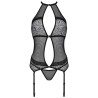 PASSION - SATARA CORSET EROTIC LINE NEGRO S/M