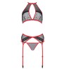 PASSION - SATARA SET EROTIC LINE ROJO S/M