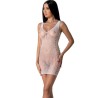 PASSION - BS098 BODYSTOCKING BLANCO TALLA UNICA