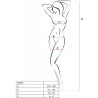 PASSION - BS099 BODYSTOCKING BLANCO TALLA UNICA