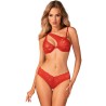 PASSION - PEONIA SET EROTIC LINE ROJO L/XL