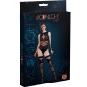 MOONLIGHT - MODELO 17 VESTIDO REJILLA NEGRO TALLA UNICA