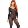 LEG AVENUE - BODYSTOCKING CROCHET NEGRO