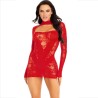 LEG AVENUE VESTIDO EN CUERPO DE RED 1X-2X