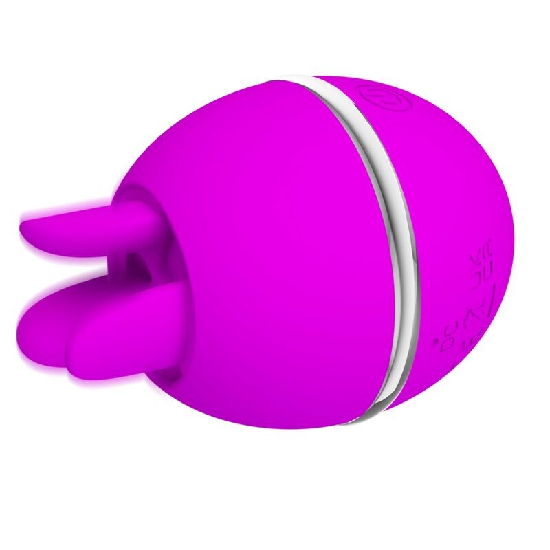 PRETTY LOVE - VIBRADOR DE SILICONA REDONDO GEMINI BALL MORADO