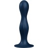 SATISFYER - DOUBLE BALL-R DILDO SILICONA GRANATE