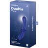 SATISFYER - DOUBLE CRYSTAL DILDO AZUL