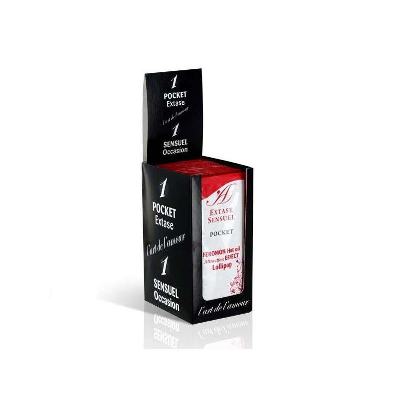 EXTASE SENSUAL - ACEITE MASAJE EFECTO CALOR FEROMONAS PIRULETA 10 ML