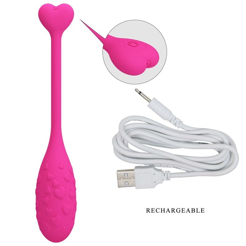 PRETTY LOVE - HUEVO VIBRADOR PESCADOR ROSA CONTROLADO POR APP