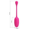 PRETTY LOVE - KNUCKER HUEVO VIBRADOR RECARGABLE ROSA