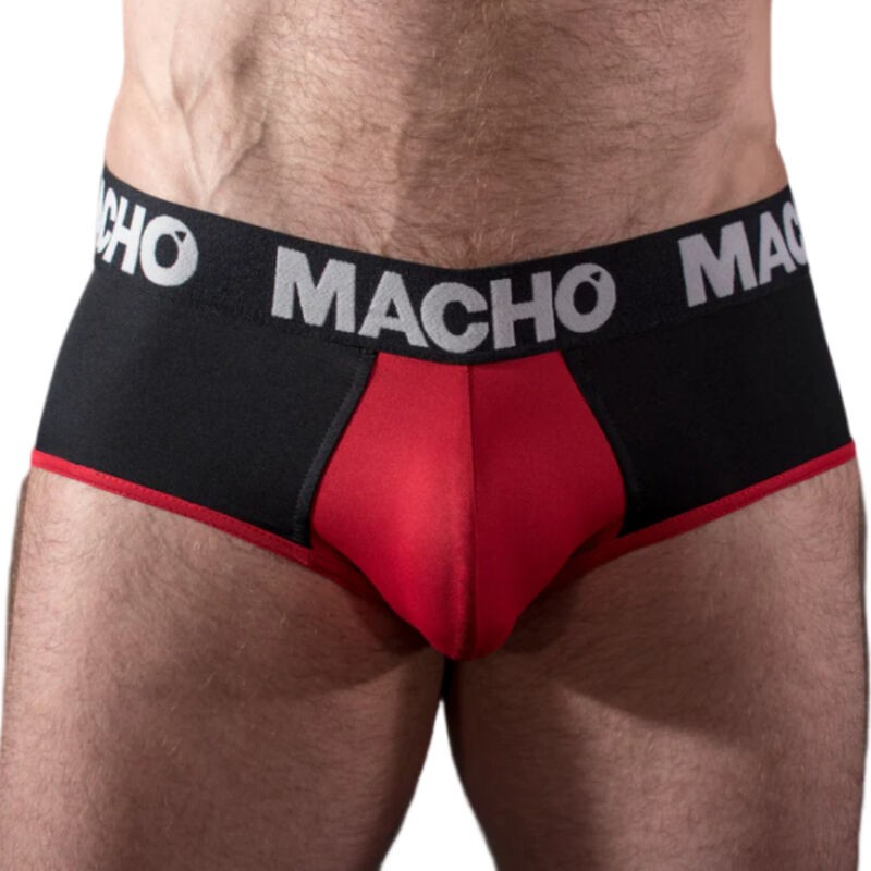 MACHO - MS26N SLIP NEGRO/ROJO M