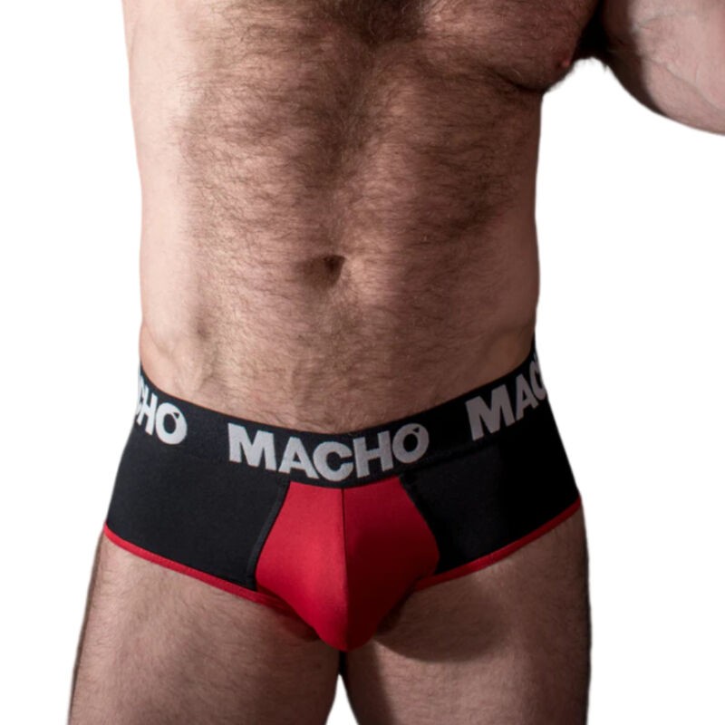 MACHO - MS26N SLIP NEGRO/ROJO XL