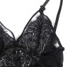 SUBBLIME - BABYDOLL CON TIRANTES AJUSTABLES DE ENCAJE NEGRO L/XL