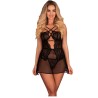 LIVCO CORSETTI FASHION - KARONIN LC 90628 FALDA + PANTY NEGRO S/M