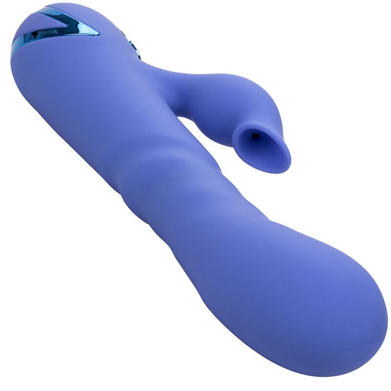 CALIFORNIA EXOTICS - L.A LOVE VIBRADOR & SUCCIONADOR AZUL BY CALIFORNIA DREAMING