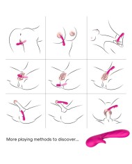 ARMONY - ROMANCE VIBRADOR CON ESTIMULADOR FUCSIA