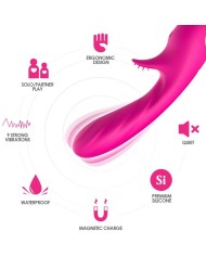 ARMONY - ROMANCE VIBRADOR CON ESTIMULADOR FUCSIA