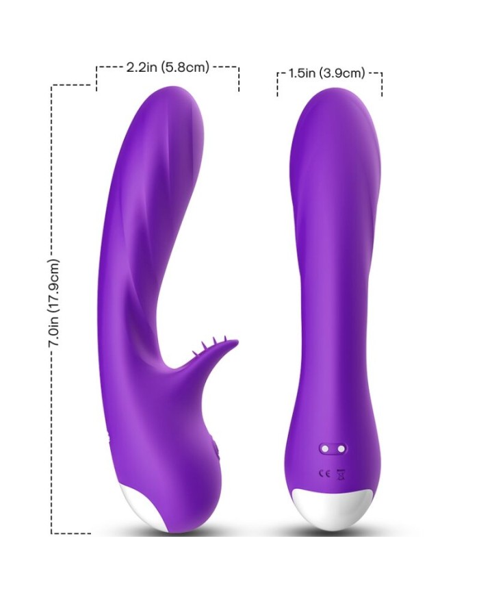 ARMONY - ROMANCE VIBRADOR CON ESTIMULADOR VIOLETA