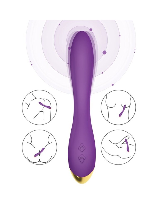 ARMONY - FLAMINGO VIBRADOR MULTIPOSICION VIOLETA