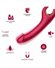 ARMONY - DELFIN VIBRADOR MULTIPOSICION & EFECTO CALOR ROJO