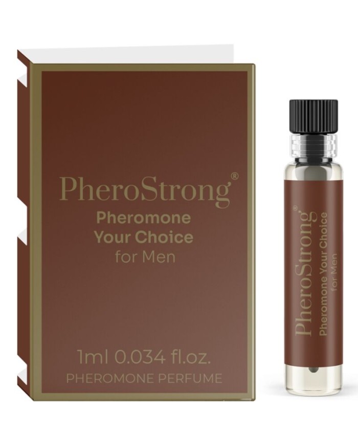 PHEROSTRONG - PERFUME CON FEROMONAS YOUR CHOICE PARA HOMBRE 1 ML