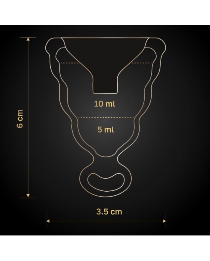 G-VIBE - GCUP COPA MENSTRUAL NEGRA