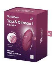 SATISFYER - TAP & CLIMAX 1 VIBRADOR LAY-ON ROJO