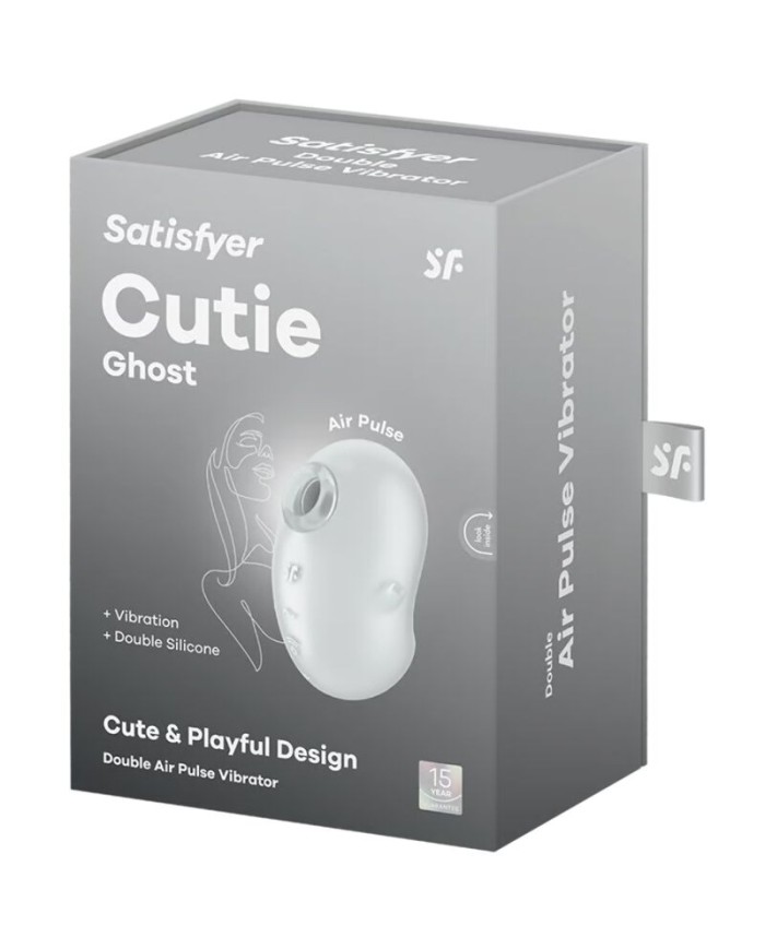 SATISFYER - CUTIE GHOST VIBRADOR LAY-ON BLANCO